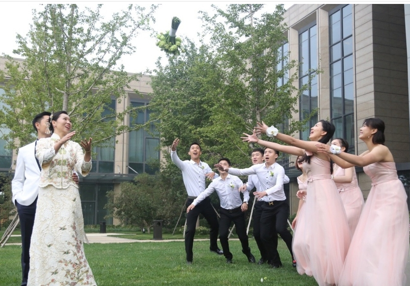 乒乓球名將李曉霞翟一鳴大婚，高清大圖