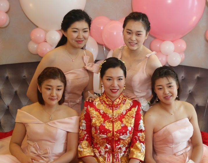 乒乓球名將李曉霞翟一鳴大婚，高清大圖